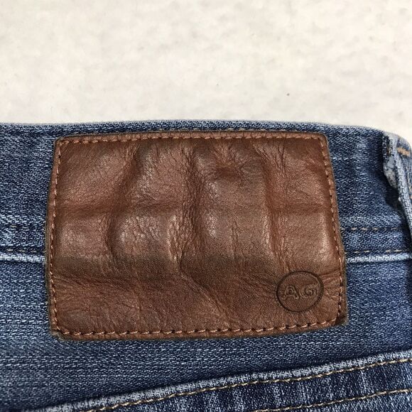 AG ADRIANO GOLDSCHMIED Everett Jeans Men 33R(33x30) Light Wash Whisker Denim - Picture 10 of 16